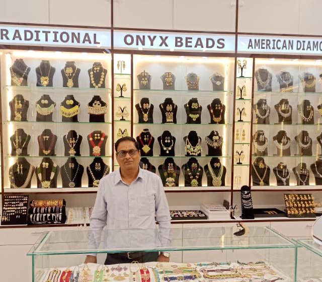 Inside the Biyani Jewels boutique in Ichalkaranji