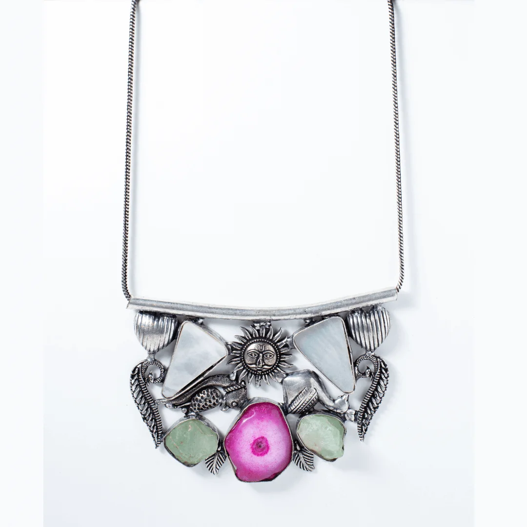 Celestial Sun Motif Necklace
