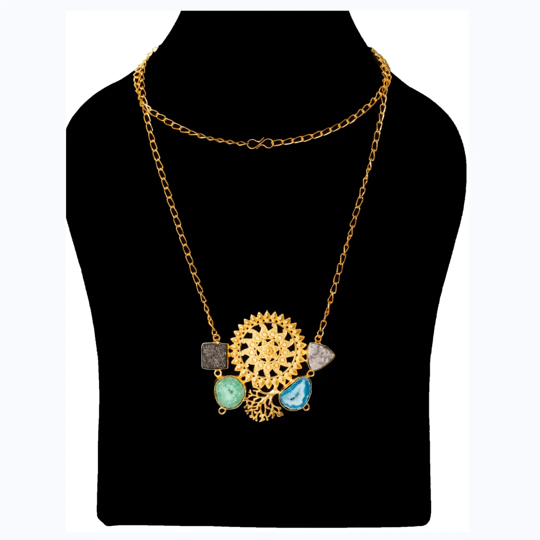 Sunburst Multicolour Necklace
